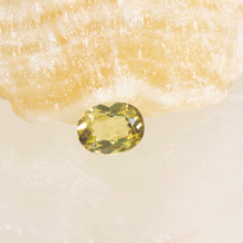 .65ct Chrysoberyl yellow oval cut loose gem stone, gorgeous clear yellow stone suitable for fashionable jewellery