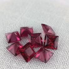  4.67ct Purple Mauve Garnet Square Cut