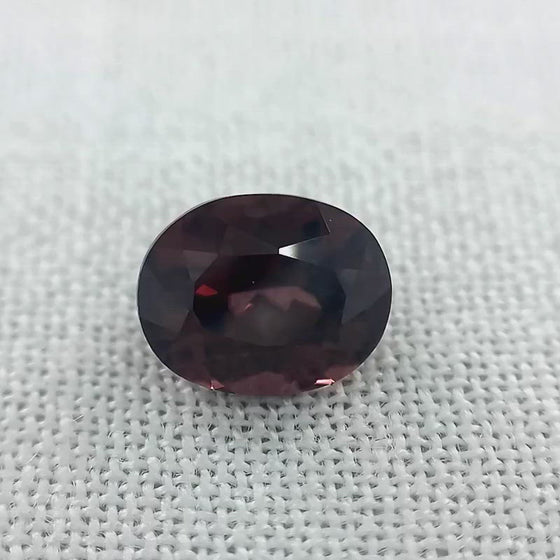 2.10ct Dark Purple Zircon Oval Cut