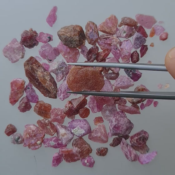 100ct Mozambique Unheated Capstone Ruby Rough 2nd grade Parcels