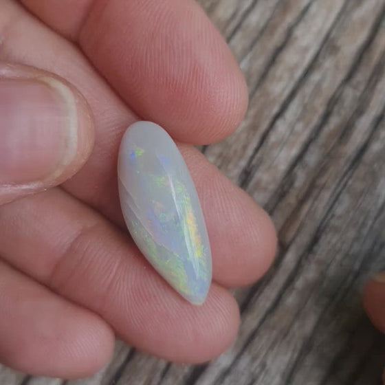 7.73ct Free-form White Opal Cabochon