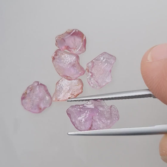 7.67ct Pink Sapphire Rough Parcel