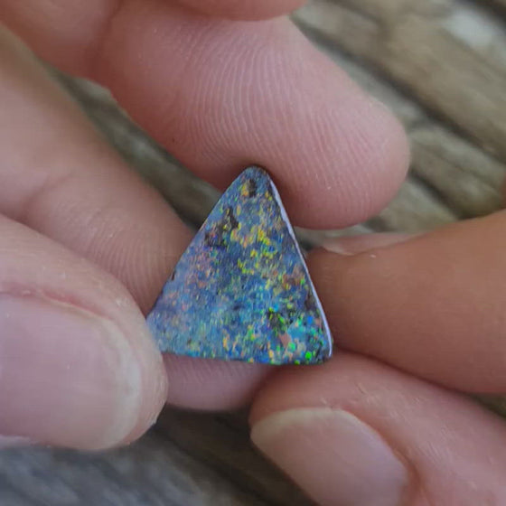 8.22ct Boulder Opal Triangular Cut