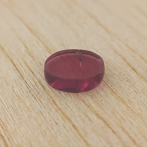 1.72ct Purple Violet Oval Flat Cut