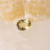 .65ct Chrysoberyl yellow oval cut loose gem stone, gorgeous clear yellow stone suitable for fashionable jewellery