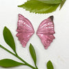 This beautiful Pair of Pale pink Tourmaline butterfly wings are ready to be set into a lovely pendant