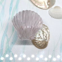   rose quartz sea shell carving 