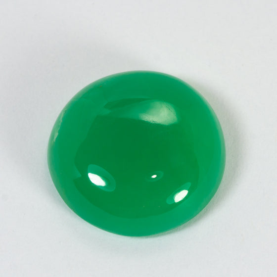 27.79ct QLD Chrysoprase Round Cabochon