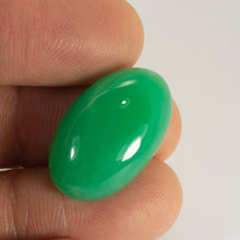  21.47ct QLD Chrysoprase Oval Cabochon