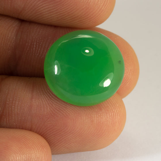 13.46ct QLD Chrysoprase Round Cabochon