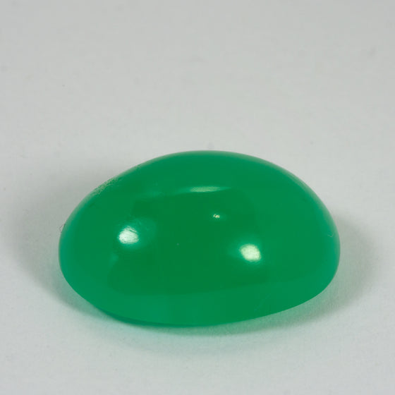 17.7ct QLD Chrysoprase Oval Cabochon