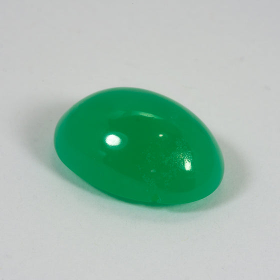 17.7ct QLD Chrysoprase Oval Cabochon