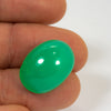 17.7ct QLD Chrysoprase Oval Cabochon