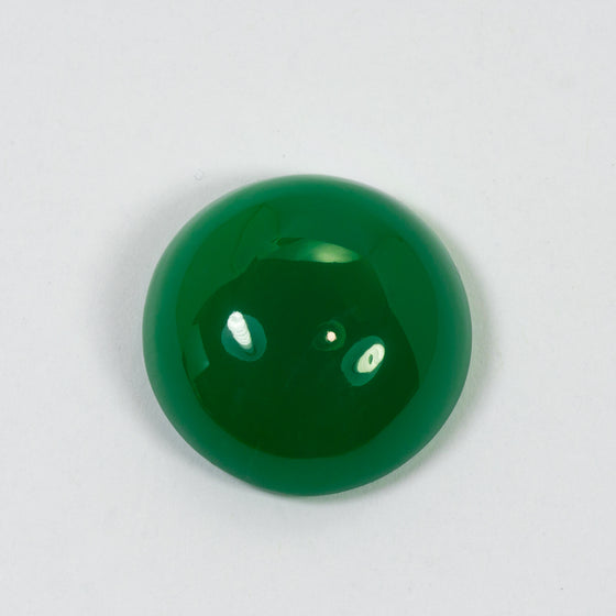 20.63ct QLD Chrysoprase Round Cabochon