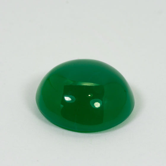 20.63ct QLD Chrysoprase Round Cabochon