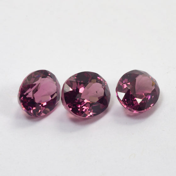 4.32ct TW Rhodolite Garnet Oval Cut Set