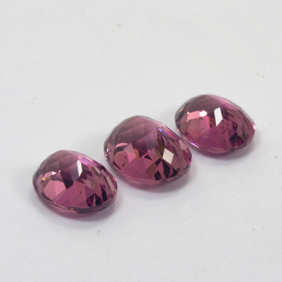 4.32ct TW Rhodolite Garnet Oval Cut Set