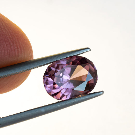 natural, unheated zircon has great sparkle and is completely eye clean. 