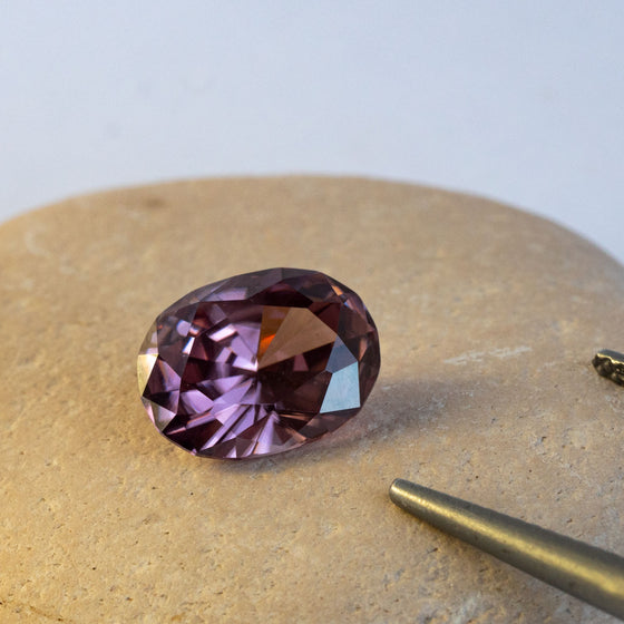 natural, unheated zircon has great sparkle and is completely eye clean. 