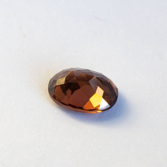 This earthy toned natural zircon is totally eye and loupe clean