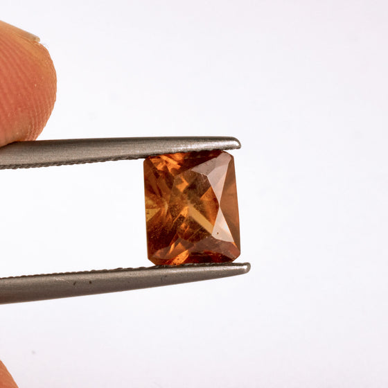 This sparkling natural zircon is a lively piece and eye clean with just a slight silkiness to the naked eye. This piece is unheated and was responsibly sourced from Madagascar.