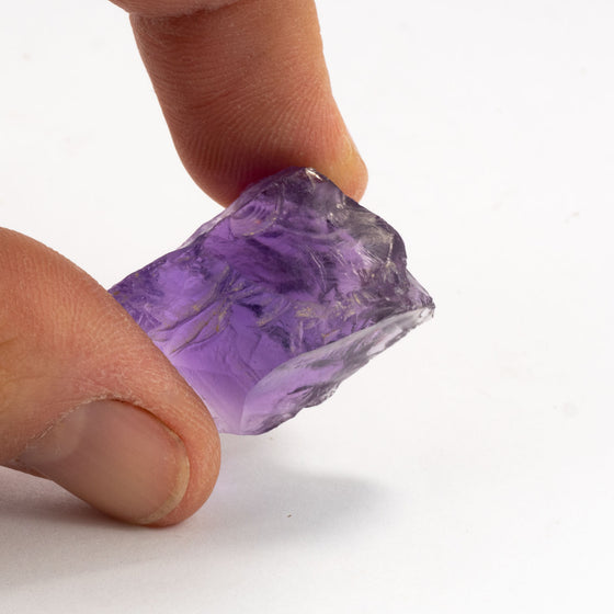 55.10ct Amethyst Rough in Facet Grade