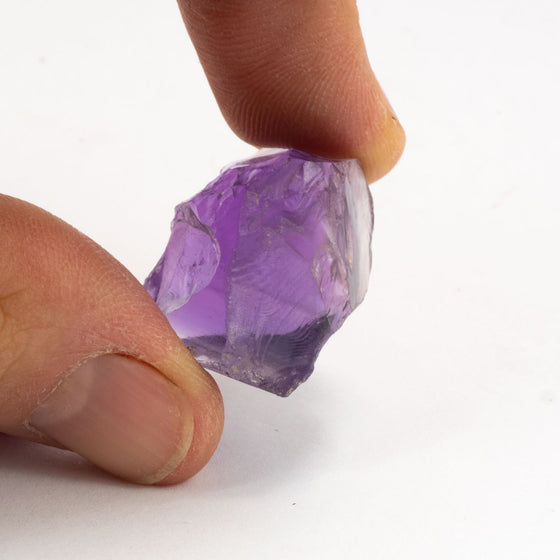 55.10ct Amethyst Rough in Facet Grade