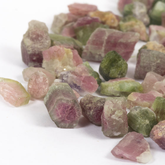 25ct+ Mixed Watermelon Tourmaline Rough Parcels