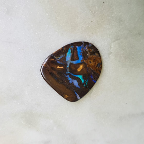 15.6ct Matrix Boulder Opal Free-Form Cabochon Cut