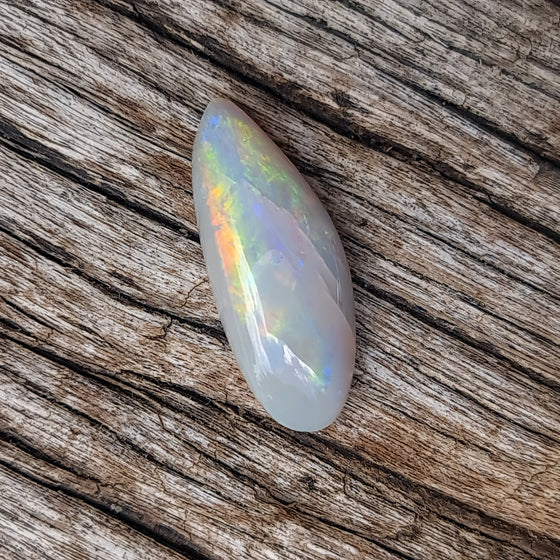 7.73ct Free-form White Opal Cabochon