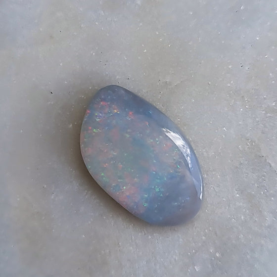 7.81ct Free-form White Opal Cabochon