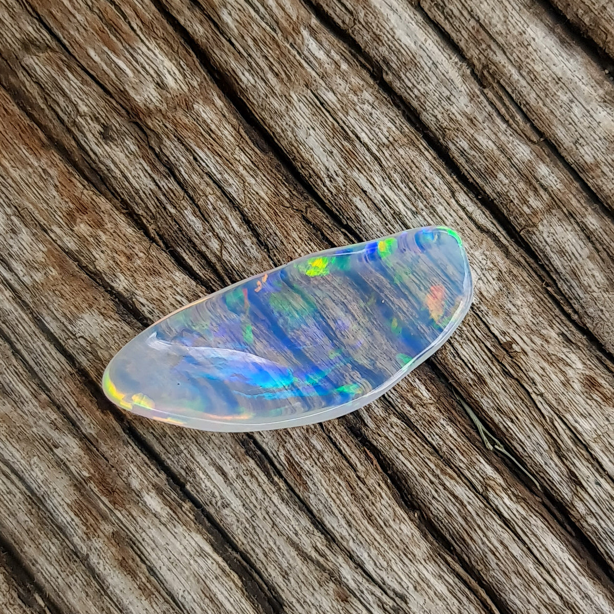 4.22ct Free-form Opalized Shell Crystal : Lawson Gems - Rough and Cut ...