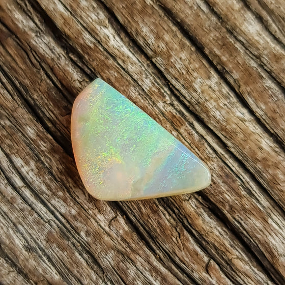 8.15ct White Opal Free-form Cabochon