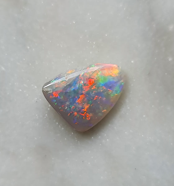 4.53ct Free-form White Opal Cabochon