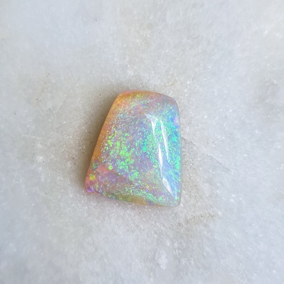 5.80ct Opalized Wood/Pipe Opal Trapezoid Shape