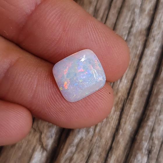 1.70ct White Opal Cushion Cut