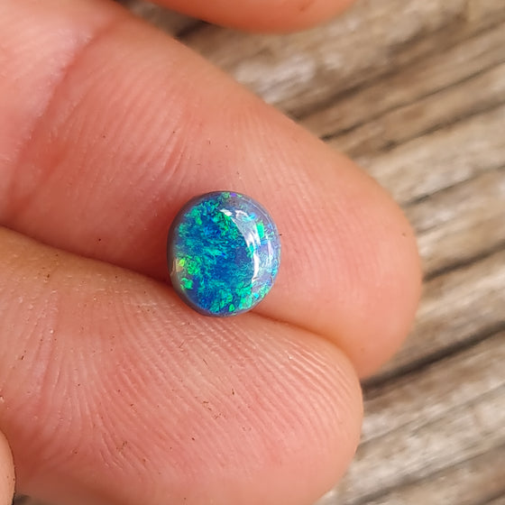 1.21ct Black Opal Oval Cut