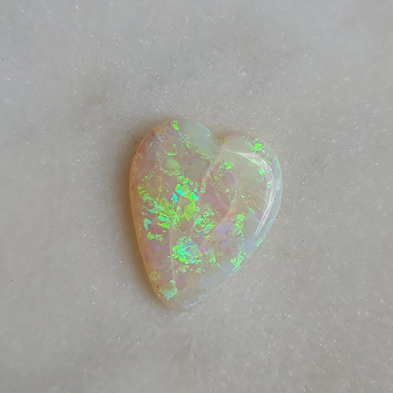 5.09ct Heart-shaped Crystal Opal