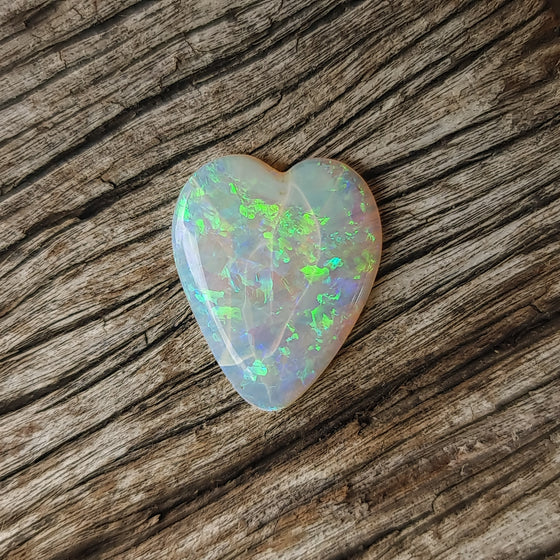 5.09ct Heart-shaped Crystal Opal