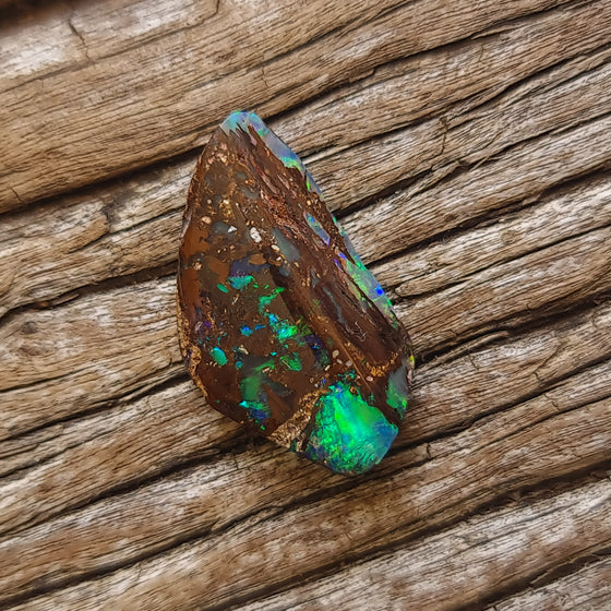 6.50ct Freeform Opalized Wood/Pipe Opal