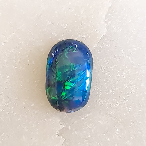 1.01ct Black Opal Oval Cabochon