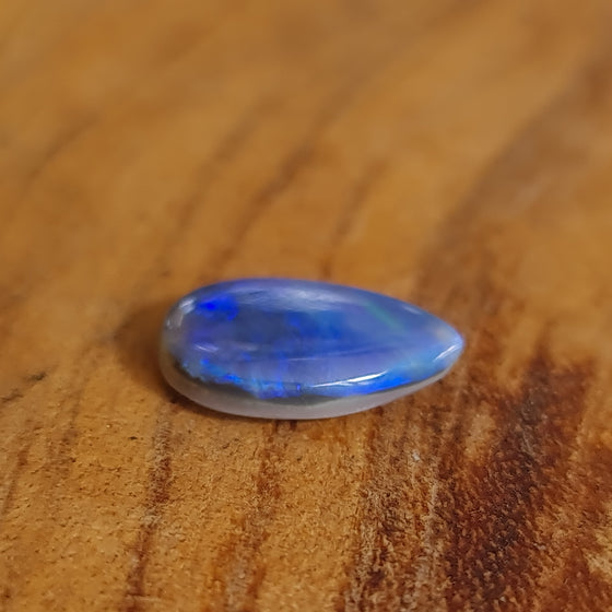 3.41ct Semi Black Opal Pear Cut