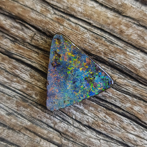 8.22ct Boulder Opal Triangular Cut