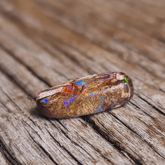 6.65ct Freeform Opalized Wood/Pipe Opal