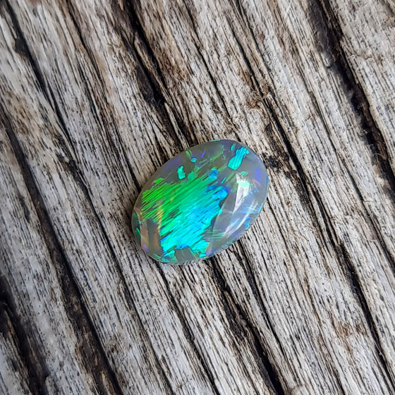 2.02ct Semi-Black Opal Oval Cut