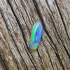 0.96ct Elongated Oval Semi-Black Opal Cabochon