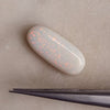 9.71ct White Opal Elongated Oval Cabochon