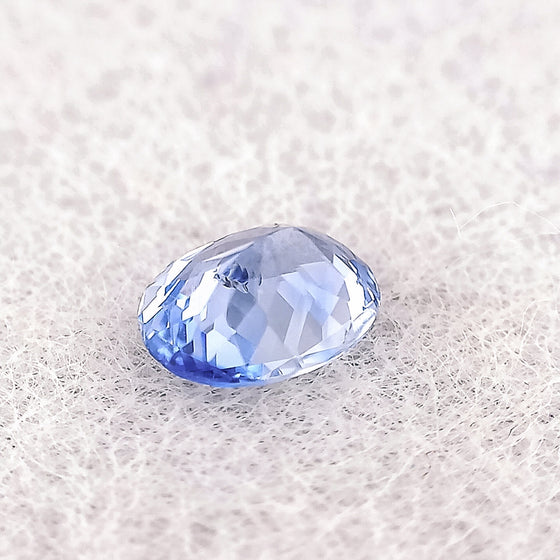 0.72ct Light Blue Sapphire Oval Cut