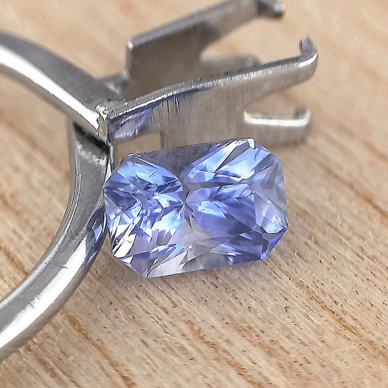 1.06ct Blue Sapphire Scissor Cut