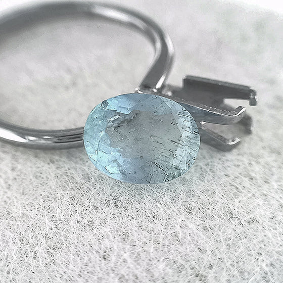 1.77ct 9x7mm Aquamarine Oval Cut